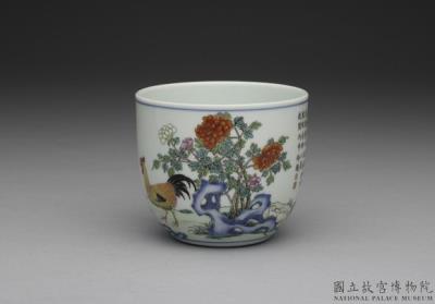 图片[3]-Chicken cup in fencai painted enamels, Qing dynasty, Qianlong reign (1736-1795)-China Archive